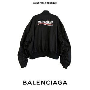 Balenciaga Political Campaign Varsity Jacket